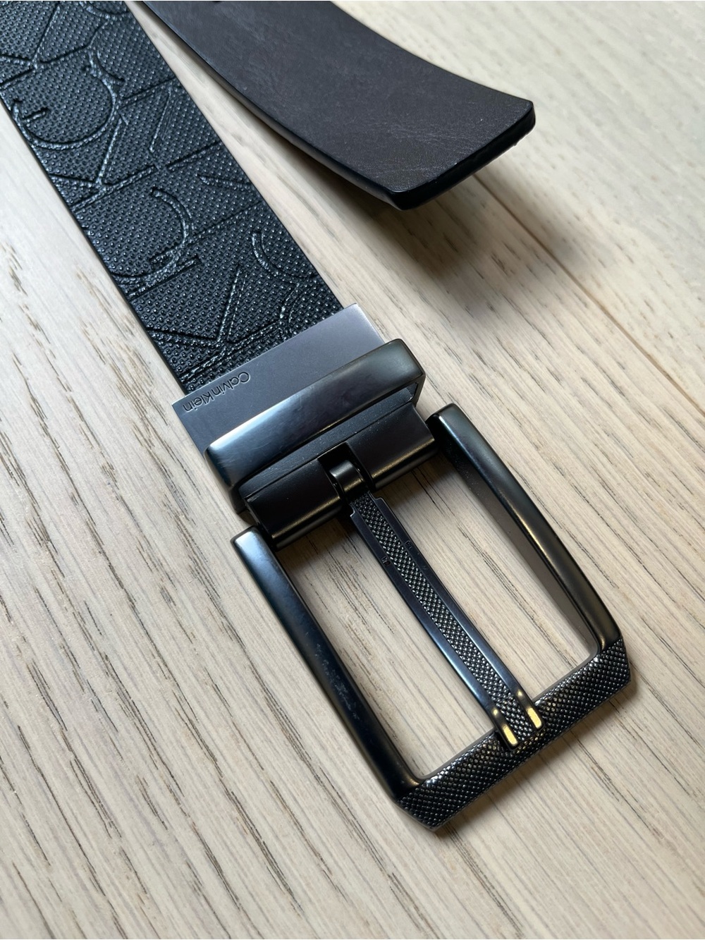 Calvin Klein Men's Black Leather Belt size Large 38-40